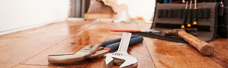 Restoration repair tools ready for a fire damage job in Overland Park
